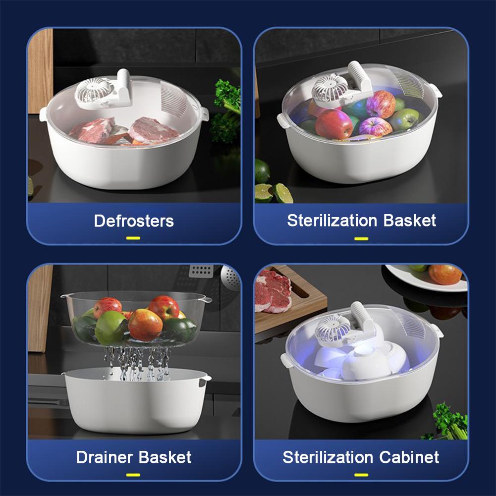 Умная машина для быстрой разморозки свежего мяса с конструкцией двойного разделения и мощным потоком воздуха для быстрой разморозки