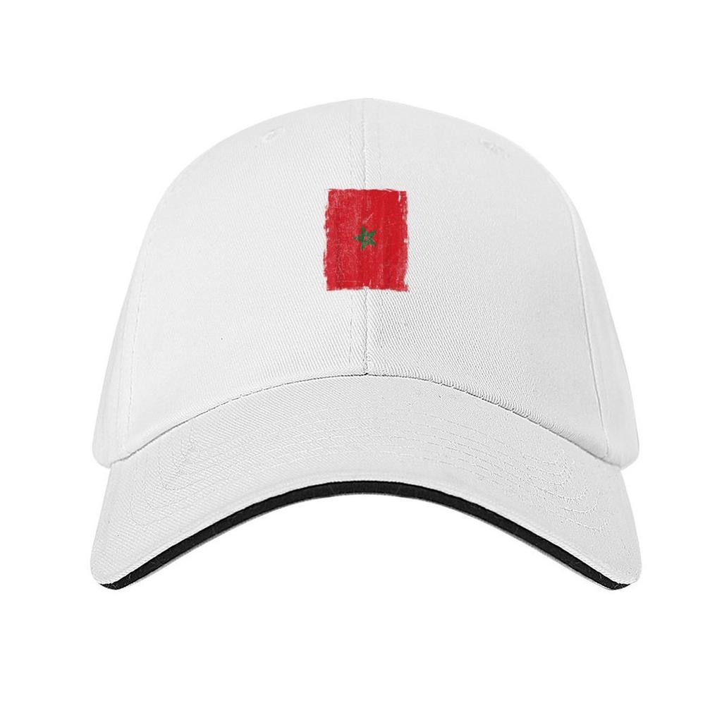 Moroccan Morocco Flag Soccer and General Sports Baseball Cap Thermal Visor Custom Cap Unisex hat Luxury Unisex Hat Womens Unisexs
