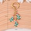 Рождественская елка Санта Клаус Брелоки Шарм для сумки для женщин Изысканная подвеска для сумки Брелок для ключей от машины Ювелирное изделие Рождественский подарок