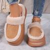 Women Slippers Casual Couple Home Shoes Women 2025 Slip-on Soft Thick Soled Slides Women Winter Indoor Comfort Slippers