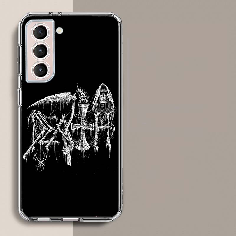 Metal Band D-Death Phone Case For Samsung A16 A26 A36 A56 A17 A15 A25 A35 A55 A14 A24 A34 A54 A04S A05S Galaxy Note 20 10 9 8 A9