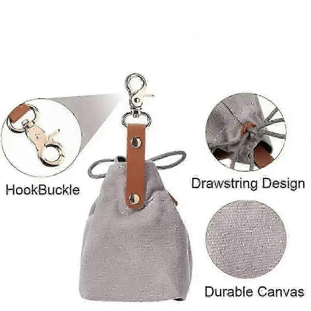 Portable Dog Treat Pouch with Drawstring - Waterproof Training Bag for Walking & Outdoor Activities - Convenient and Functional