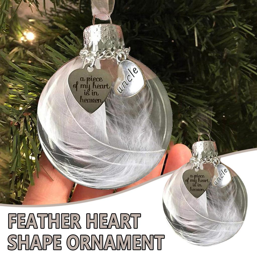 Подвеска «Перо ангела» «Любовь» Шар из перьев «Часть моего сердца вздымается» Мемориальный орнамент
