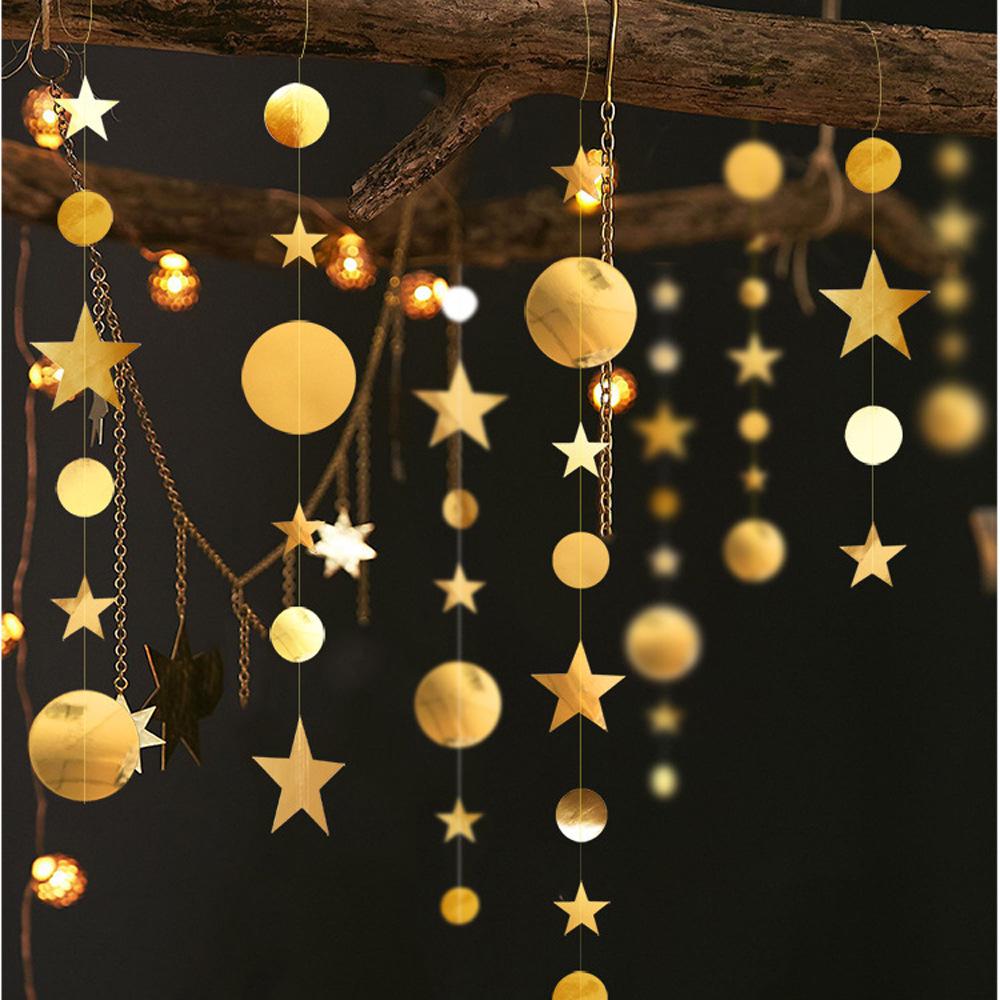 Star-Shaped Sequin Decorations for Weddings and Parties