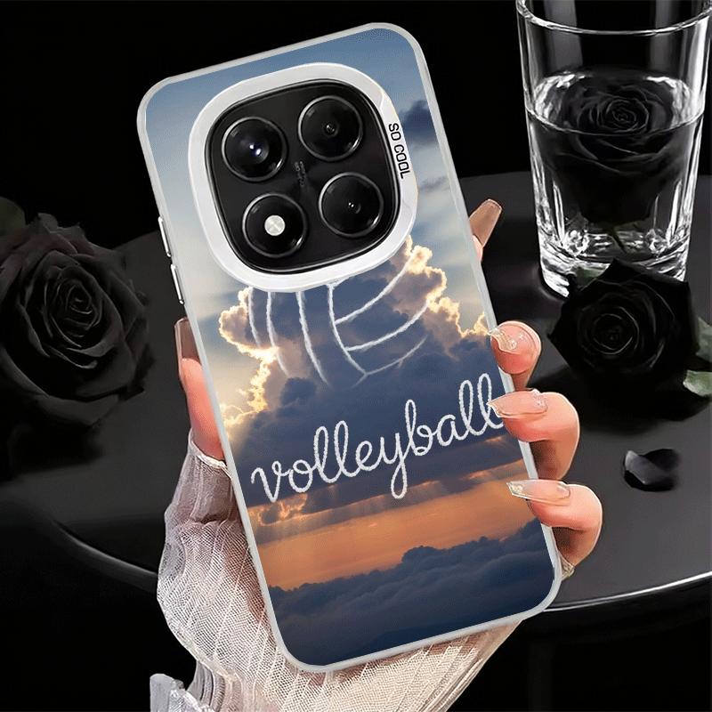 Volleyball Sport Soft Phone Case for Xiaomi Redmi Note 13 14 15 Pro Plus 12S 12 11S 11 11T 10S 10 Shockproof Cover Back Shell