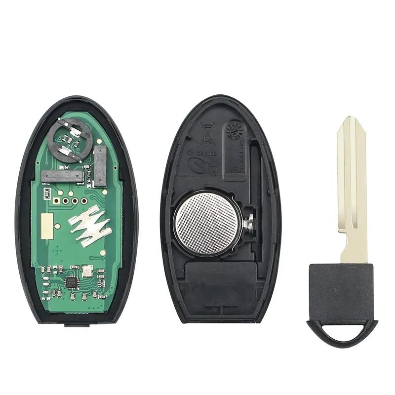 KEYYOU Для Nissan Juke Qashqai X-Trail TIIDA SYLPHY J10 J11 2012-2020 Автомобильный Бесключевой Доступ Умный Дистанционный Ключ 433 МГц Чип 4A 2 Кнопки