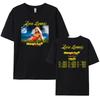 Футболка Zara Larsson Midnight Sun Tour 2026 с коротким рукавом, унисекс, летняя, из хлопка, повседневная, с принтом, для женщин/мужчин