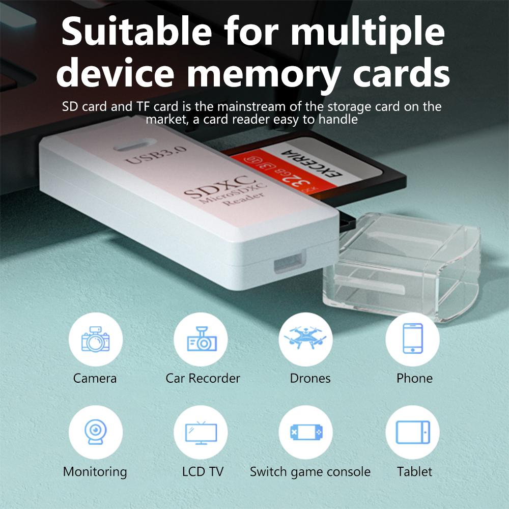 USB 3.0 Card Reader SD TF Card Memory Card Reader 2 IN 1 High Speed Smart Cardreader Adapter For PC Laptop Accessories 3