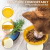 Поднятая миска для кошек в форме гриба 300 мл Миска для корма для домашних животных Широкая мелкая миска для корма в форме гриба Милая приподнятая конструкция Миска для кошек для дома и путешествий 2025