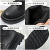 Модные женские ботинки большого размера, зимние новые высококачественные черные матовые женские мотоциклетные ботинки с нескользящей толстой подошвой, повседневные спортивные ботинки