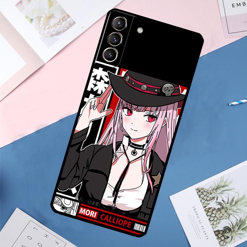 Чехол Calliope Mori Hololive для Samsung Galaxy S24 Ultra S20 S21 S22 S23 S25 Ultra S9 S10 Plus S25 FE Задняя крышка