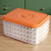 Dumpling Organizer Stackable Cold Retention PP Convenient Use Refrigerator Organizer Kitchen Supplies