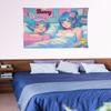 Anime Girl Rabbit Tapestry Kawaii Ins Aesthetic Wall Hanging Bedroom, Living Room, Dormitory Home Decoration