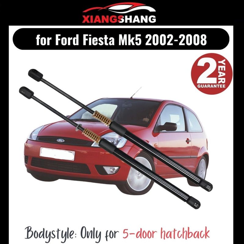 2 шт. Задний амортизатор для Ford Fiesta Mk5 5-дверный Хэтчбек 2002-2008 С ПРУЖИНОЙ Газовые амортизаторы для крышки багажника