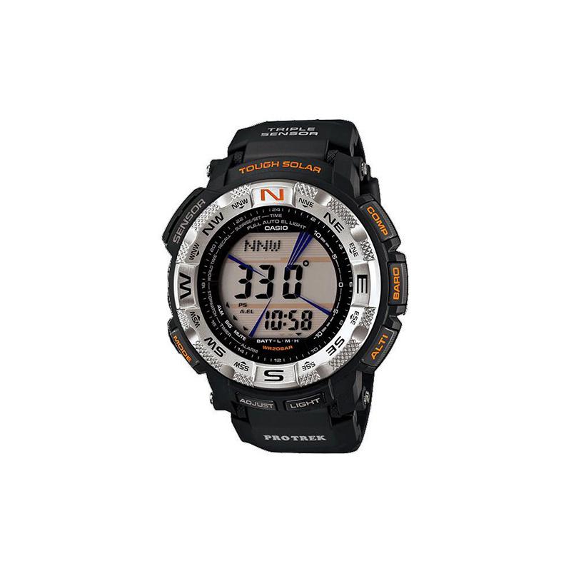 Casio Серия PRO TREK - PRG 200 метров водонепроницаемость отображение даты люминесцентные солнечный кварцевый механизм ремешок из смолы японские и корейские часы мужские PRG-260-1