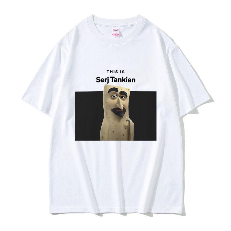 2025 Summer This Is Serj Tankian Funny Meme System of A Down Unisex Women 90s Vintage Rock 100 Pure Cotton Printed Tshirt Y2k
