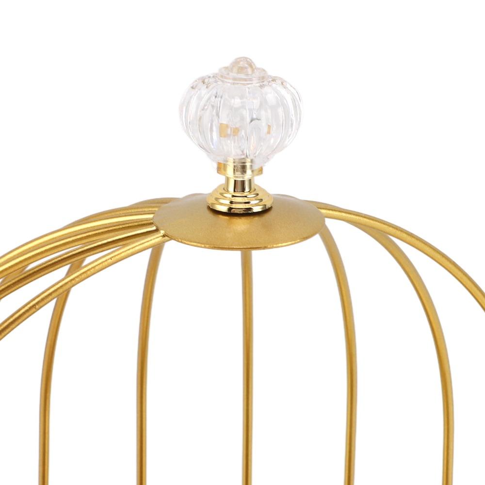 Iron Birdcage Makeup Display Rack Elegant Cosmetic Display Stand Bathroom Vanity Bedroom