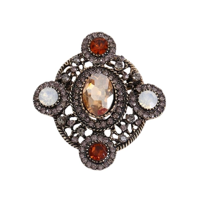 Блестящая брошь-булавка со стразами, бантом, сердцем, овальная, в ретро-дизайне, легкий значок для платьев, пальто и костюмов