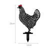 5 шт./компл. садовая курица курица двор искусство газон пол украшение животное силуэт садовые колья