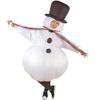 Christmas Inflatable Snowman Snowman Christmas School Inflatable Christmas Includes Set Costume, Halloween, Costume, Cute, Funny, Eye-catching Outfit,