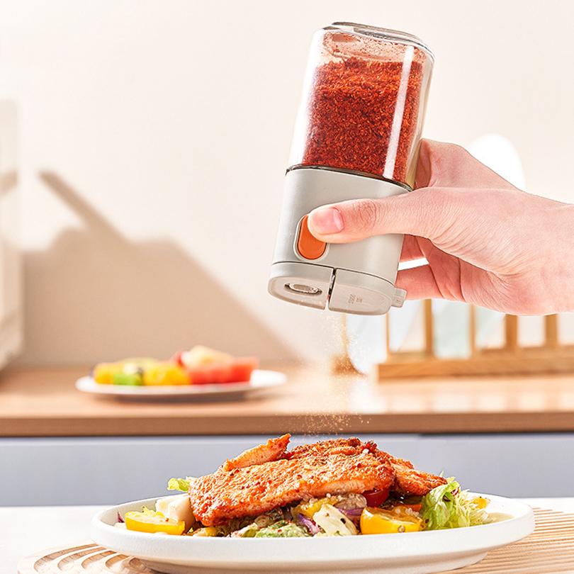 0,5 г Количественный контрольный флакон для соли Многофункциональный горшок для приправ Прессованный стеклянный флакон для приправ Диспенсер для специй