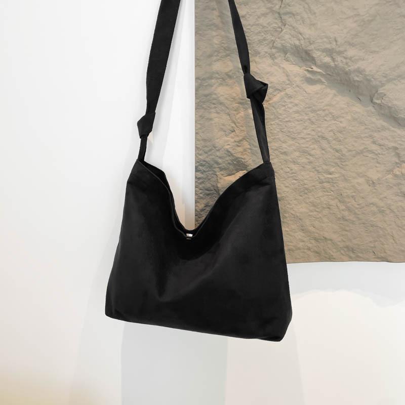 Сезонная матовая замшевая сумка-тоут, большая вместимость, повседневная сумка через плечо, модная, высококачественная женская сумка