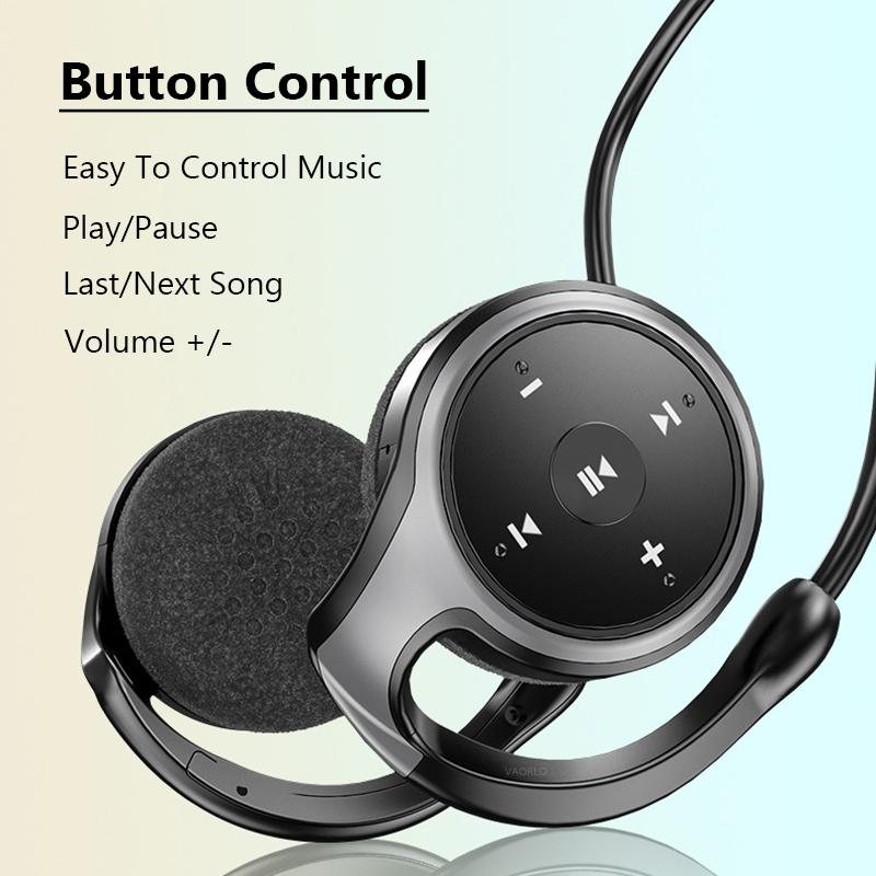 VAORLO Мини-наушники Складные беспроводные наушники 8D Surround Heavy Bass с HD-микрофоном Поддержка режима FM TF для iphone Xiaomi Huawei