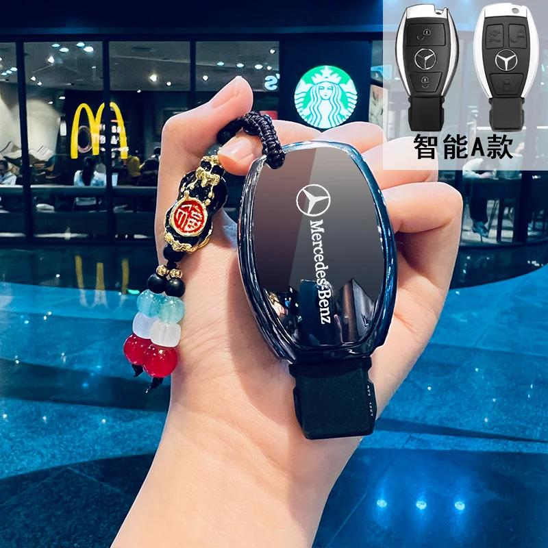RPO5 TPU Key Fob Cover For Mercedes Benz A B C E S Class W204 W205 W212 W213 W176 GLC MAYBACH Keyless Soft Case