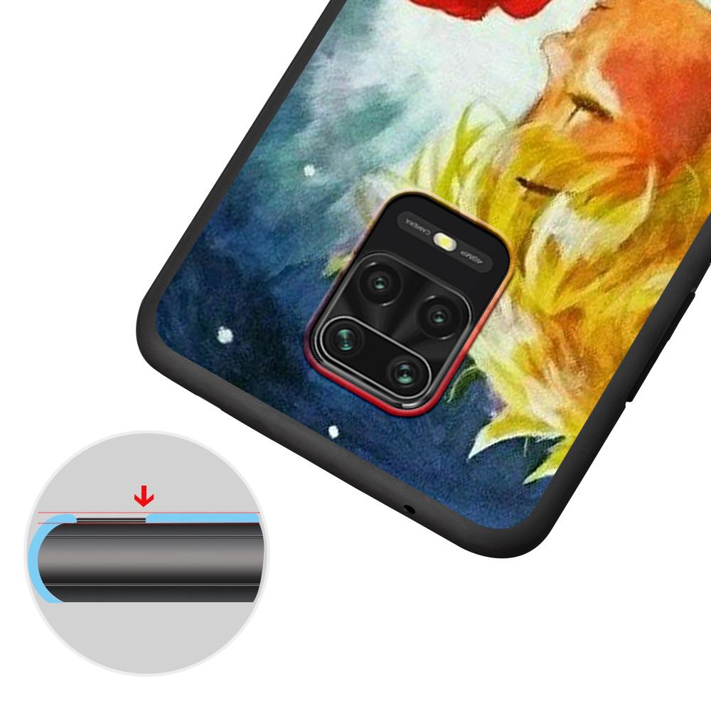 Черный силиконовый чехол для телефона «Маленький принц» с аниме «Космос» для Xiaomi Redmi Note 9S 9 8 10 11 Pro 9C 9A 7 8T 7A 8A 10S 11T 11E 9T