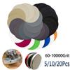 Waterproof Wet or Dry Silicon Carbide 5'' 125mm Sandpaper Pads Sanding Disc 60 - 10000 Grit