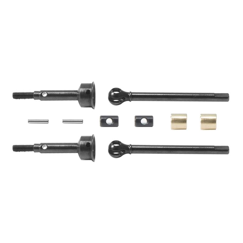 A63T-Widened Steel Front And Rear Axle Drive Shaft 5Mm Extended Parts For TRX4M 1/18 RC Crawler Car Upgrade Black