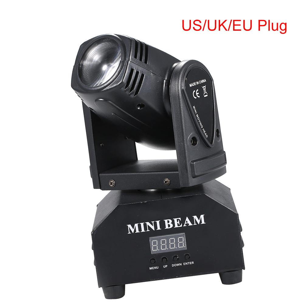 Светодиодная лампа Lixada со сценическими эффектами, общая мощность 50 Вт, вращающаяся подвижная головка, DMX512, звуковая активация, главный-подчиненный