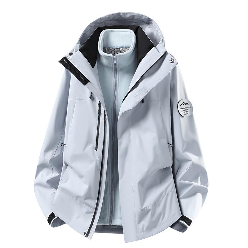 Camel jacket of the same style, three-in-one men's and women's coats, graphene two-piece set in spring and autumn, mountaineering outdoor