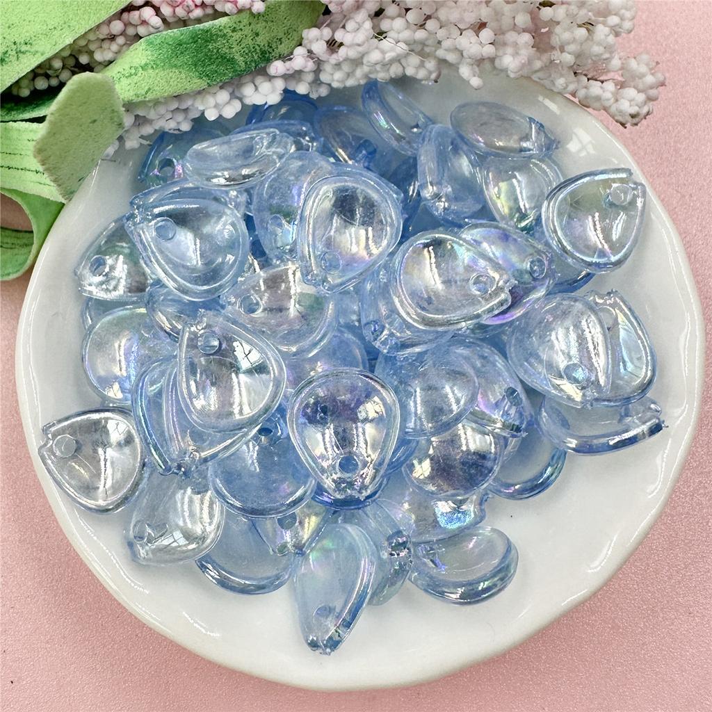 High Quality Creative Accessories 100pcs Acrylic DIY Bouquet Petal Loose Beads Fashion Necklace Bracelet Beading Material 10.8*12.4mm