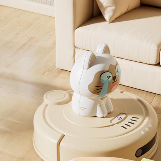 Кошка Робот Пылесос Машина Игрушка Инерционный Привод Оттягивание Назад Мультяшный Котенок Подметальная Машина Транспортное Средство Развивающая Игрушка Малыши Мальчики Девочки Подарок