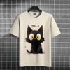 Cute Cat 3D Printed T-Shirt For Men Funny Animal Pattern Tees Summer Fashion Casual Oversized Street Tops Round Neck T Shirts
