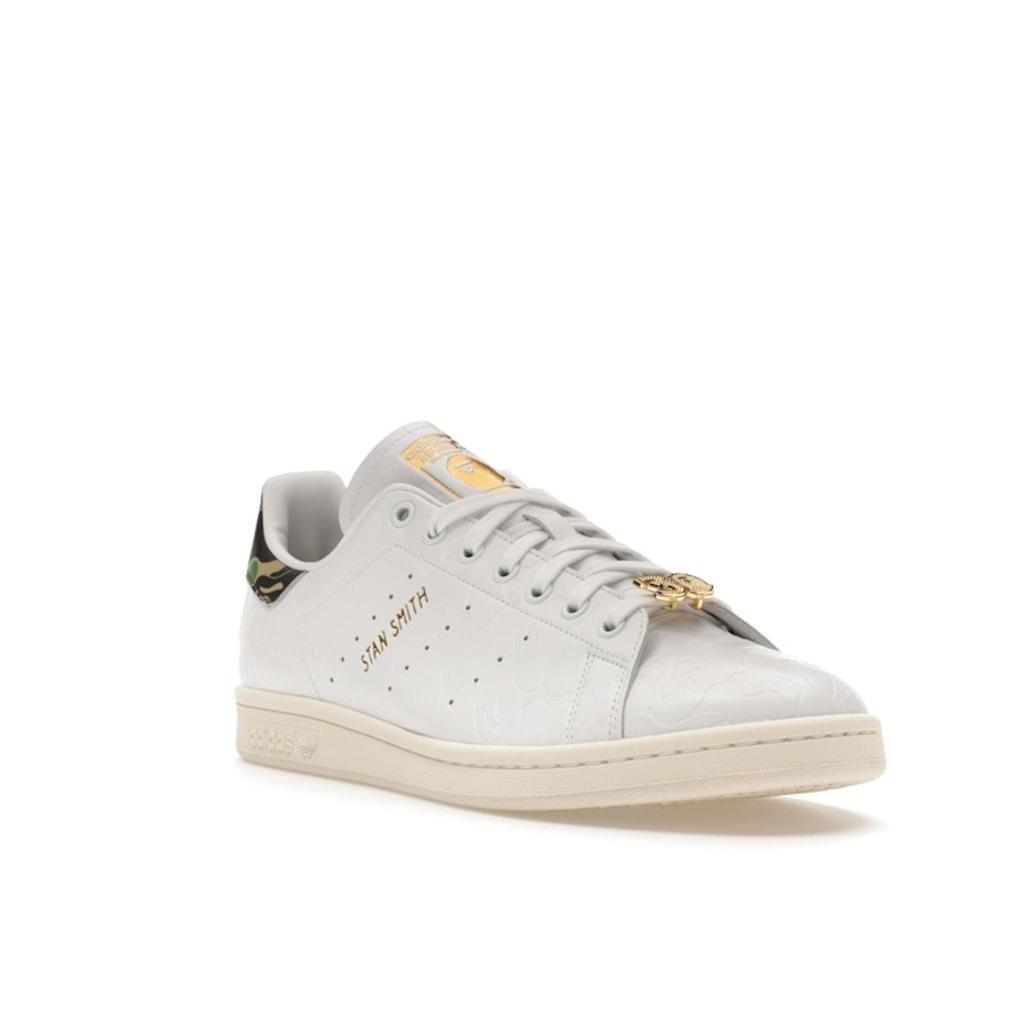 BAPE X Adidas Stan Smith 30th Anniversary Men Sneakers White Cloud-White Off-White IG1115