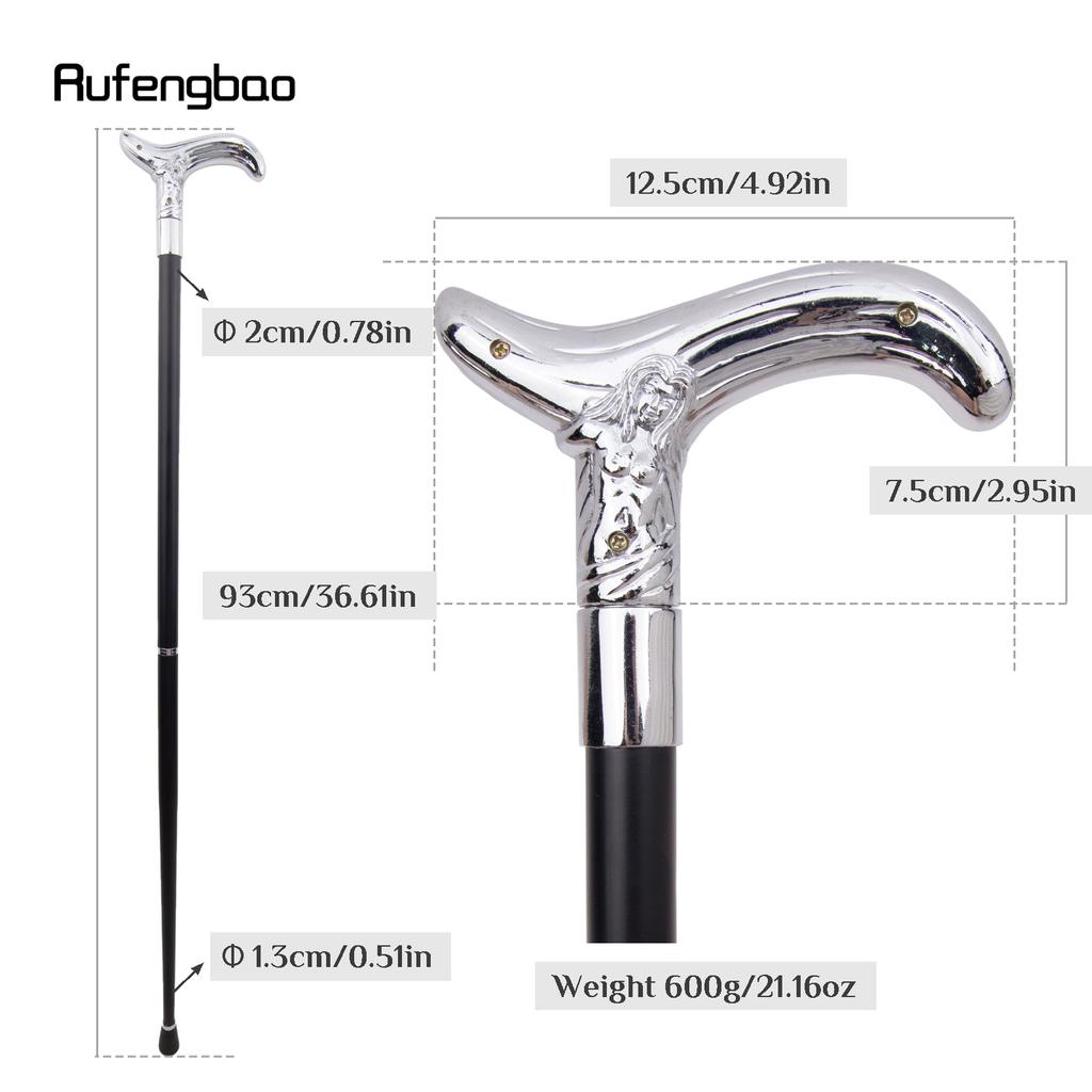 Белая роскошная красивая кривая линия косплей трость модная декоративная трость джентльмен элегантная трость набалдашник посох 93 см