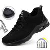 Summer Air Cushion Work Safety Shoes For Men Women Breathable Work Sneakers Steel Toe Shoes Anti-puncture Safety Protective Shoe
