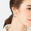 Серьги-пусеты ELLE Jewelry из 14-каратного золота, круглые, с подвеской, на защелке (Золотая булавка) ELGPEE191