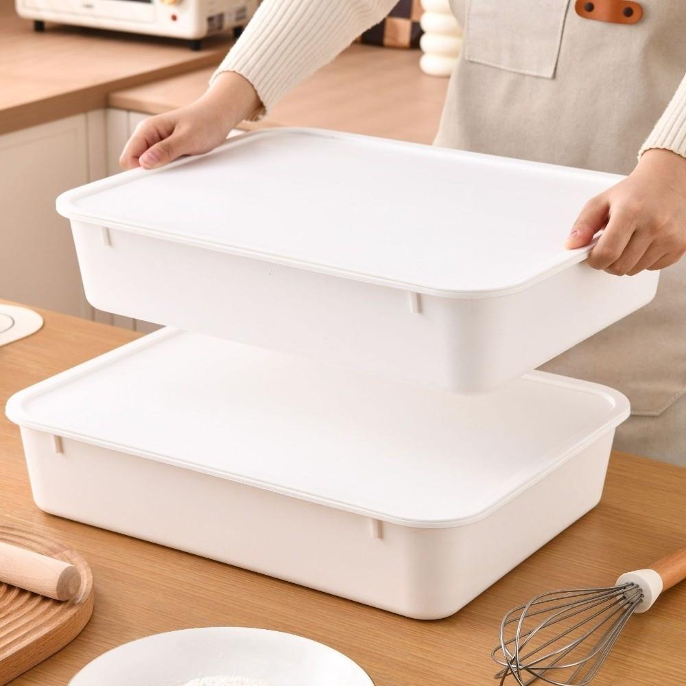 1/2 Pieces Air Tight Dough Proofing Box with Cover Food Grade Proofing Container Sturdy Food Storage Container Bread Making