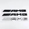 3d ABS Black Logo AMG Emblem Letters Car Trunk Badge For Mercedes Benz W204 W205 W176 W177 W212 W213 AMG Sticker Accessories