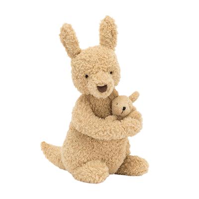 Jellycat Серия «Животные джунглей» Переполненный кенгуру Милая кукла Плюшевая кукла Высота 26 см