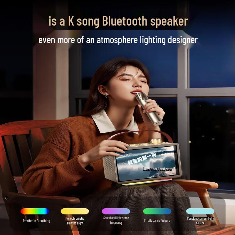 Newsmy KK09 Portable Bluetooth KTV Speaker CN plug (adapter included) (CN version)
