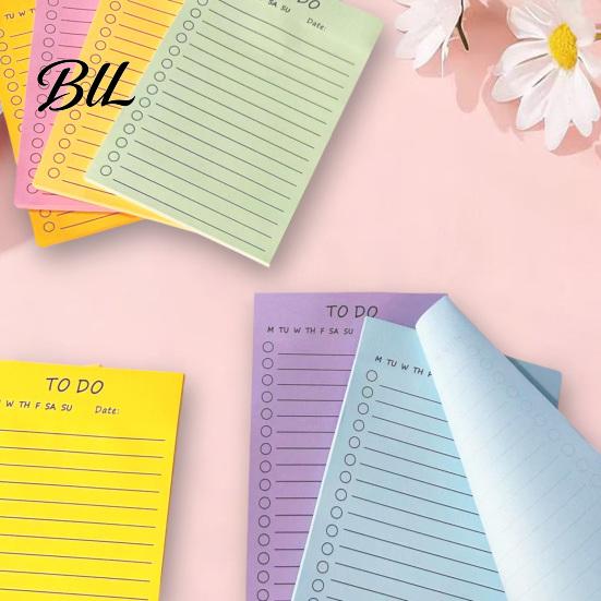 Organizing Tools for Homework Lined Fluorescent Sticky Notepad, To-do Lists with Check Boxes Page Markers Students Multi-colored Adhesive Notes,