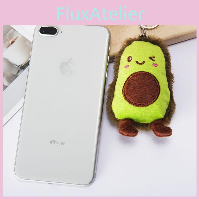 Очаровательный 8-сантиметровый плюшевый брелок в виде авокадо, мягкий, набитый ПП-хлопком, из короткого плюша, детский подарок