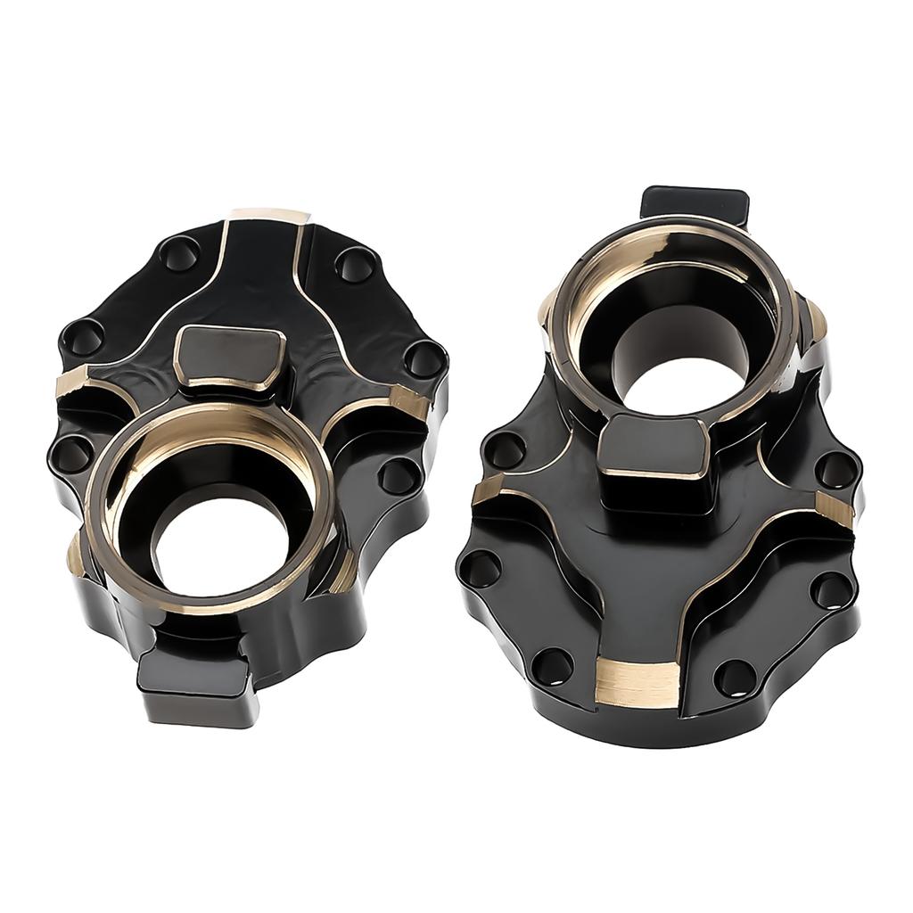 2 PCS Rear Axle C Block Seat Brass Weighted Black Gold Type Upgrade Parts Replacement for 4 Remote Control Car Accessories