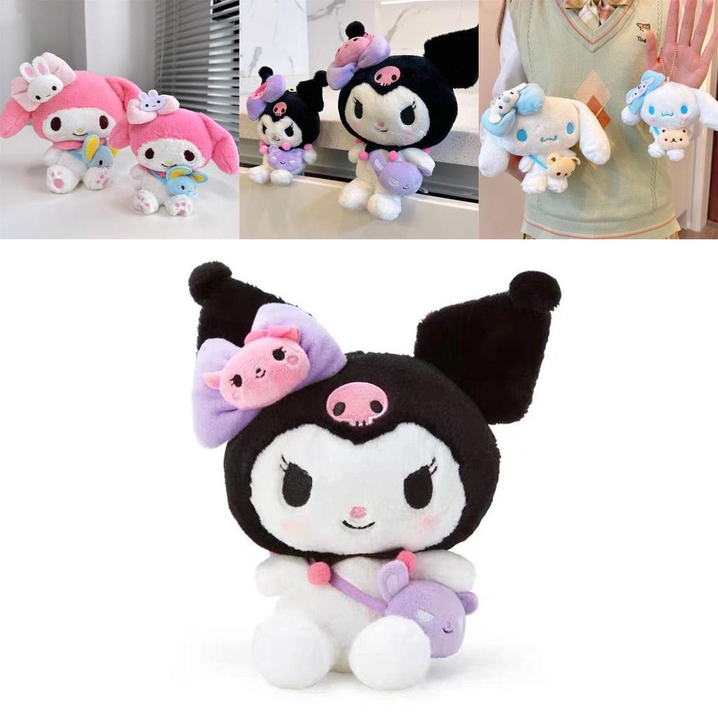 Sanrio Plush Toy Kuromi Melody Cinnamoroll Pendant Kids Birthday Gift