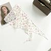 Spring and summer sweet pastoral small scarf floral printing imitation silk rhombus towel versatile temperament neck protection