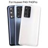 Задняя крышка аккумулятора для Huawei P40, 3D-стеклянная панель, задняя дверь, корпус, рамка камеры, замена объектива